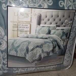 Lenox Other King Size Velvet Comforter Set Poshmark